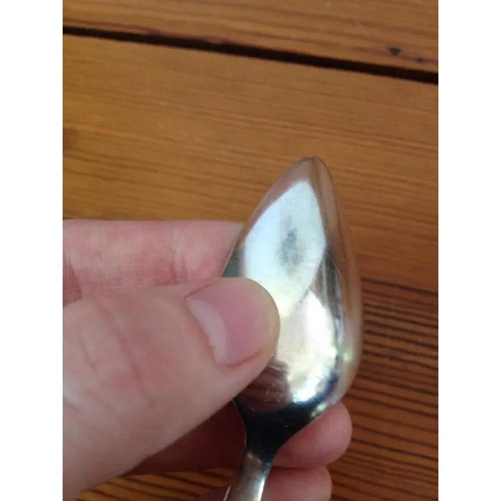 Set of 6 Vintage Mid Century Gerity? Silverplate G 90 Spoons Antique Flatware